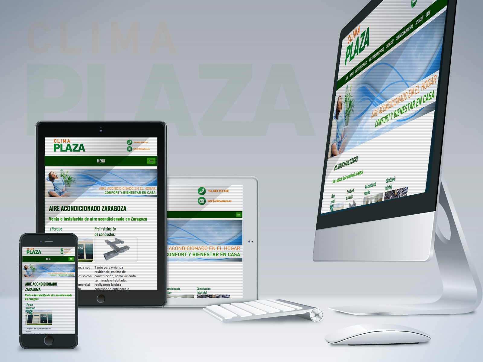 diseño web clima plaza